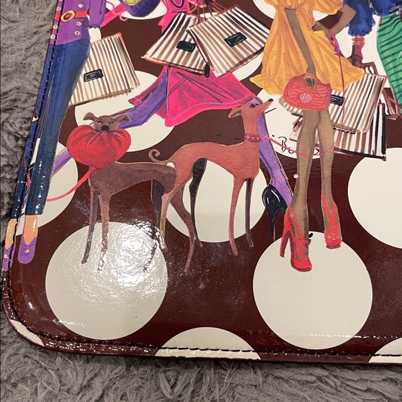 HENRI BENDEL Tablet/iPad Lined 8x10 Sleeve Case Bendel It Girls Polka Dots | GUC - Picture 9 of 16